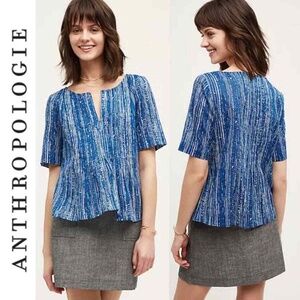 Maeve Blue Striped Blouse